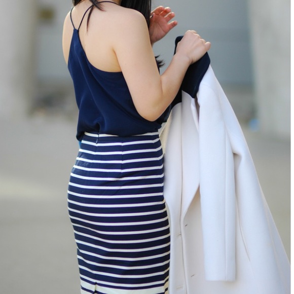J. Crew Dresses & Skirts - | EUC | J.Crew no 2 pencil skirt colorblock stripe